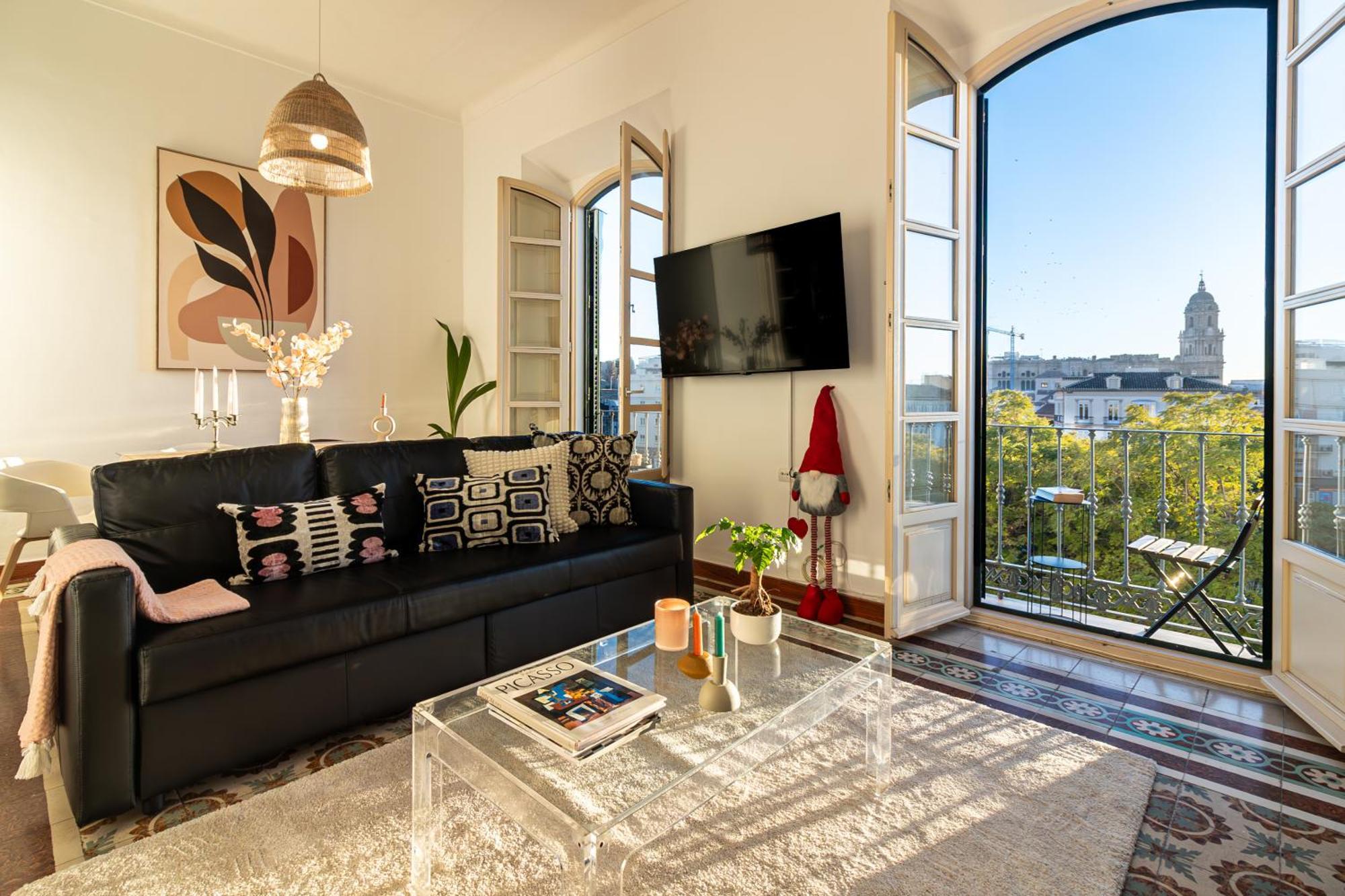 Malaga Center Flat Balcony At Picasso'S Home Exteriör bild